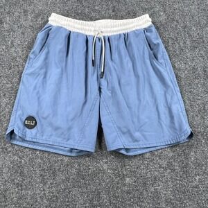 BYLT Shorts Mens Medium Blue Running Athletic Drawstring Pockets Gym Training